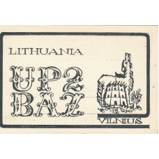 QSL kortelė  "Vilnius"