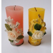  Two soviet-era decorative candles
