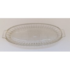 Glass plate for fish dishes