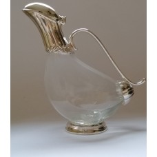 Artistic glass wine jug