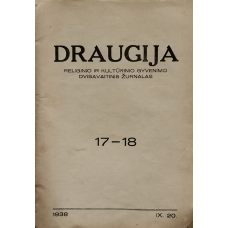 Pre-war biweekly magazine "Draugija" in 1938