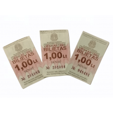 Collectible one-time tickets for Klaipeda city public transport