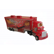 Žaislinis Disney Pixar Mac ''Lightning  McQueen'' automobilių vilkikas su priekaba