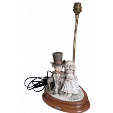 Giuseppe Armani table lamp with the figure of the Bride and Groom 1982