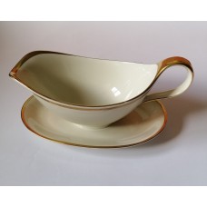 Porcelain bowl on a plate