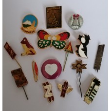  A set of various Soviet-era metal badges