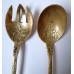 Two massive brass cutlery with original patterns