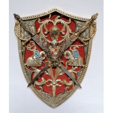 Souvenir coat of arms of ancient Spanish knights