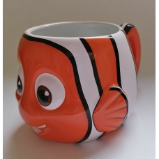 A cheerful, fish-shaped decorated Disney porcelain cup