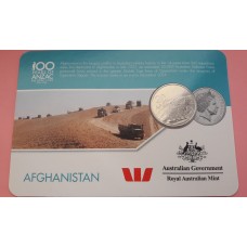 Australian commemorative 20 cent coin in ''Afghanistan''