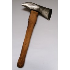Fire ax with wooden handle